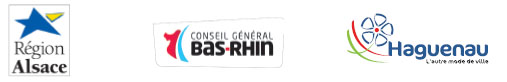 Région Alsace - Conseil Général du Bas-Rhin - Ville de Haguenau - Logos