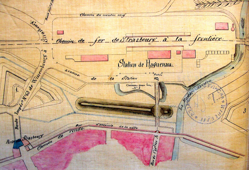 Plan de la Gare 1855